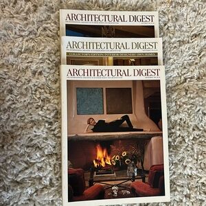 Vintage Architectural Digest issued September, October, and December of 1996